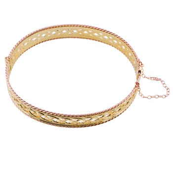 9ct 2-tone gold Clogau Bangle